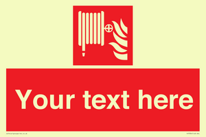 Custom Fire hose reel Sign